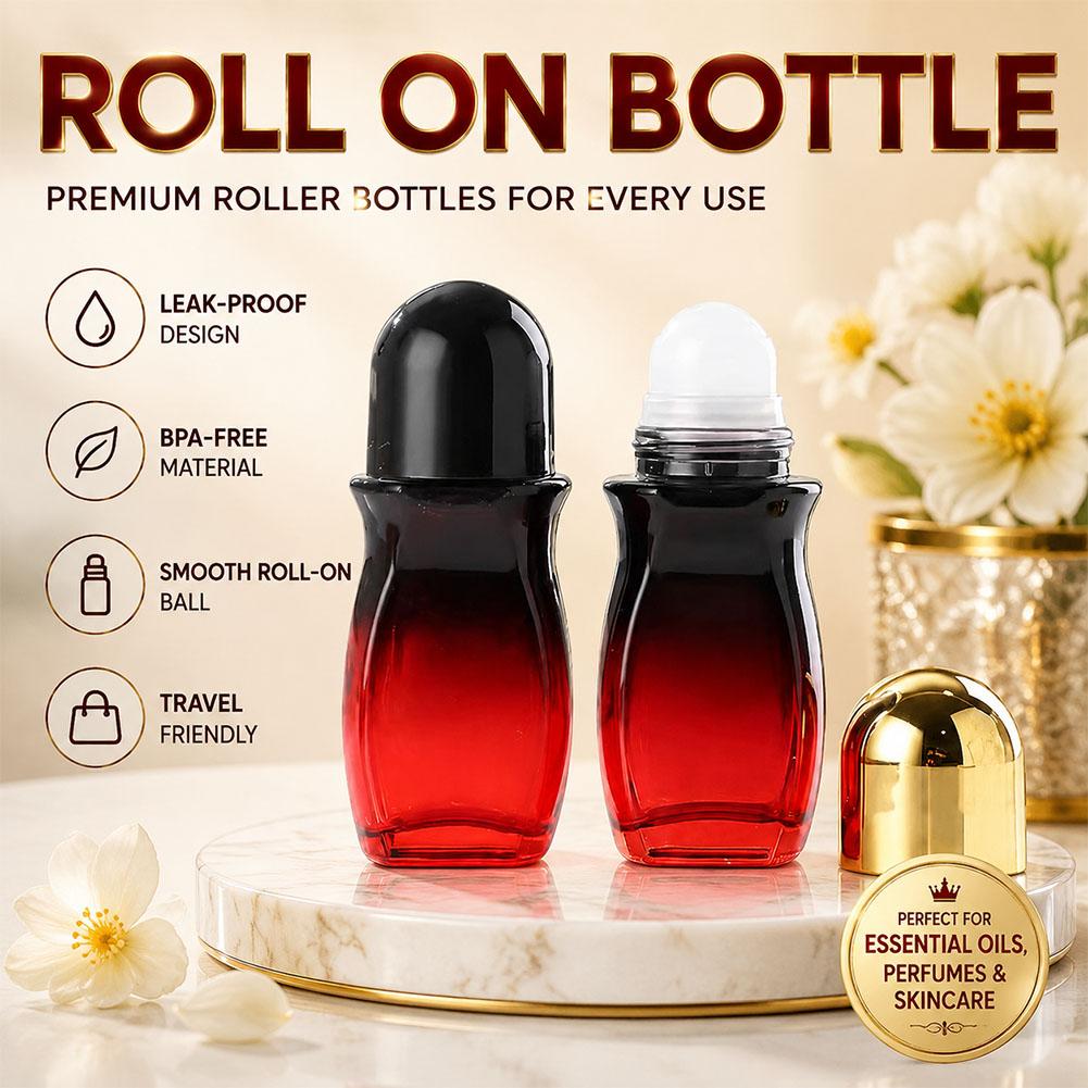Attar Oil Roll On - Upgrade Thick Glass Roller Bottle Empty