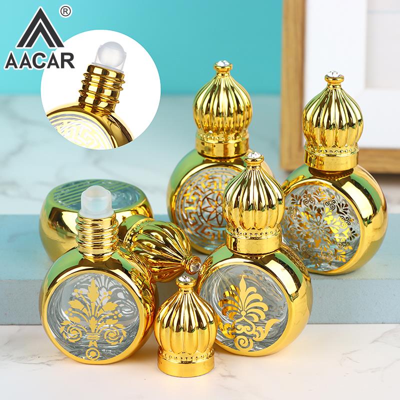 1pc 10ml Gold Arabic Crystal E - Attar Oil Roll On recension och pris