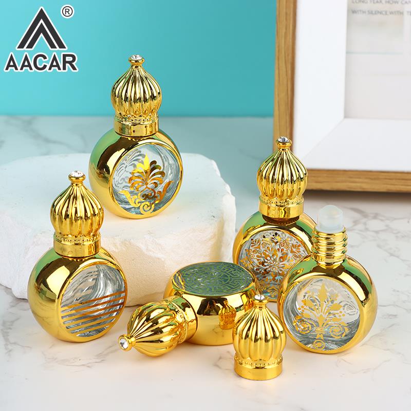 1pc 10ml Gold Arabic Crystal E - Attar Oil Roll On recension och pris