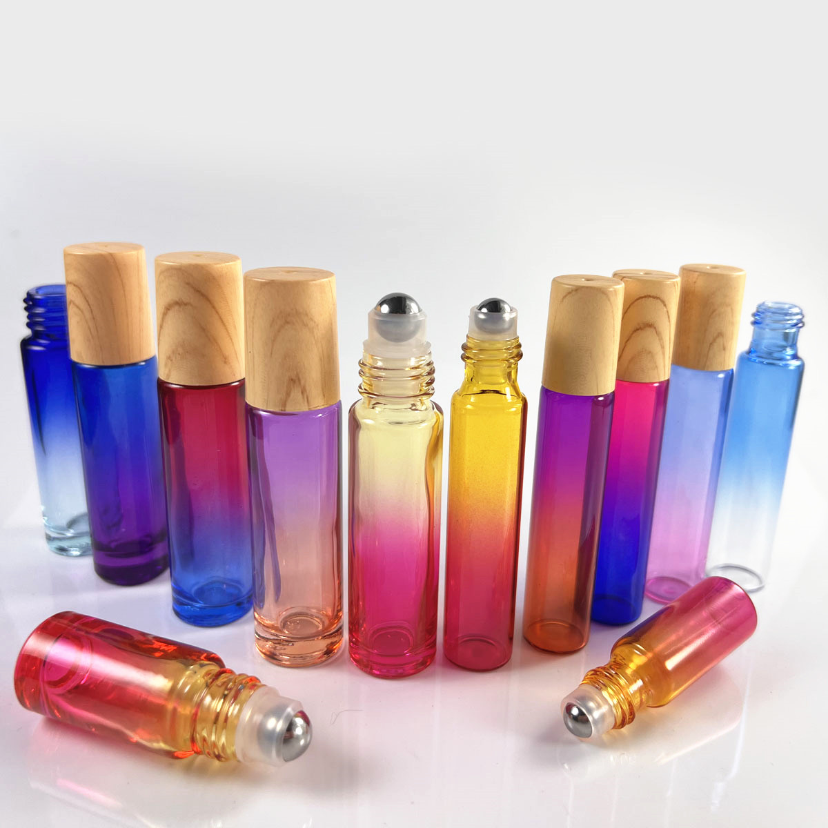 5X 10X Empty Glass Roll on Bot - Attar Oil Roll On recension och pris