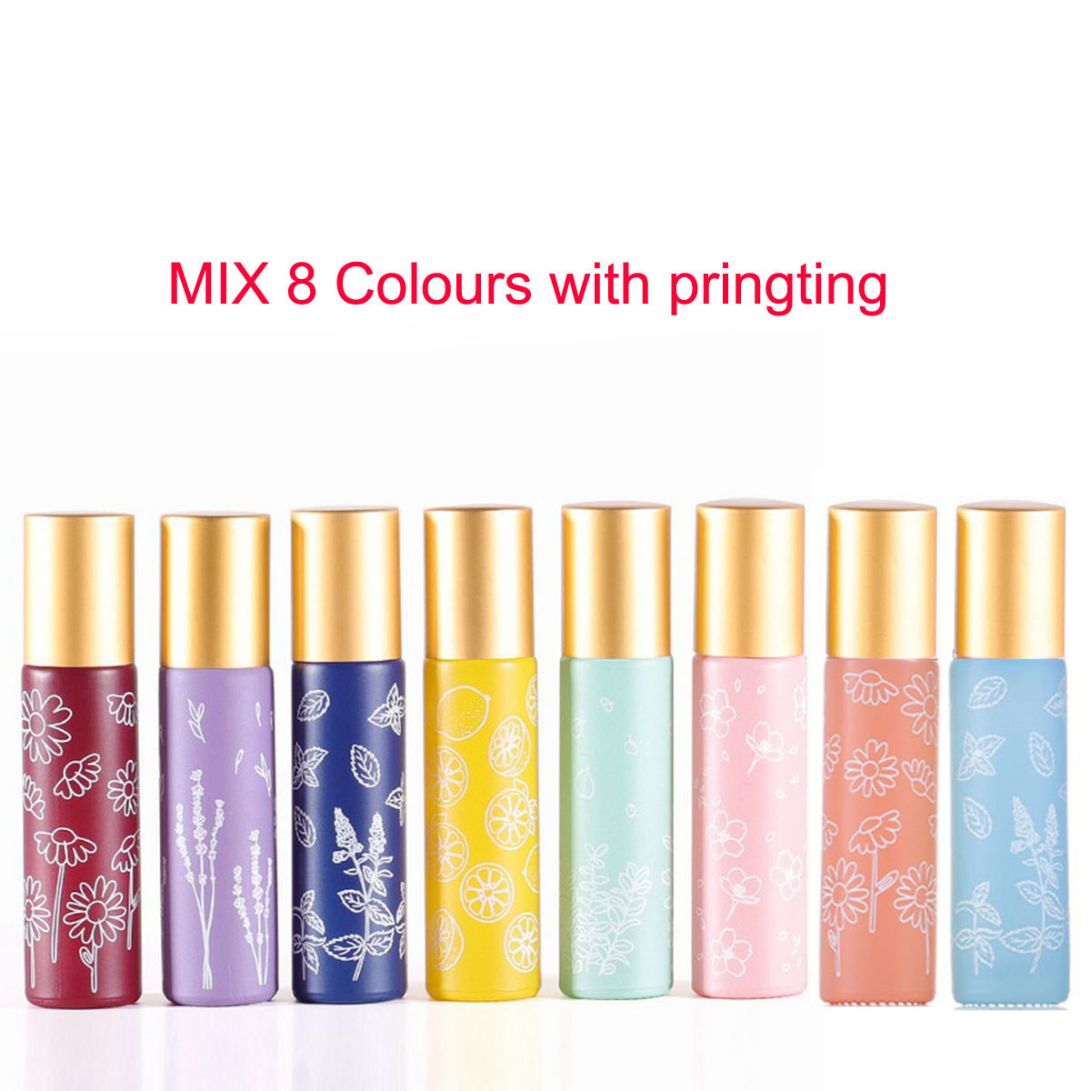 6X 12X 10ML Macaron Glass Roll - Attar Oil Roll On recension och pris