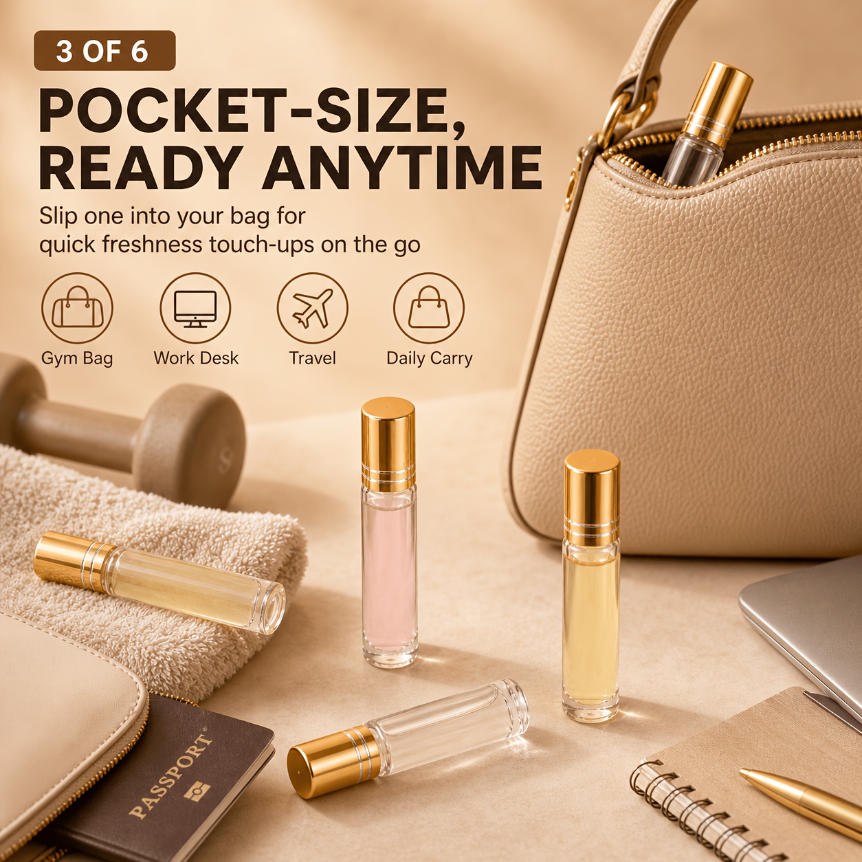 7/14pcs Glass Roll on Bottle 1 - Attar Oil Roll On recension och pris