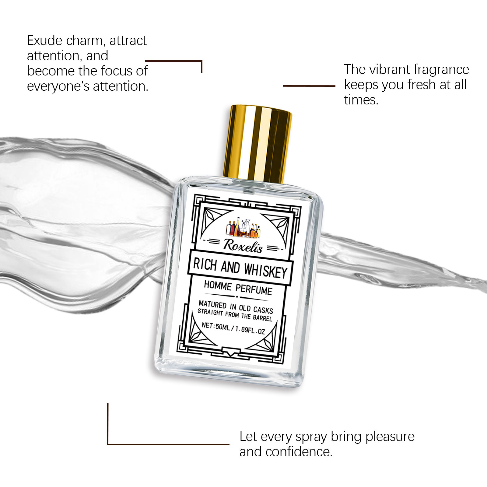 Roxelis 50ml Charm Whisky Men' - Perfume Fragrances recension och pris