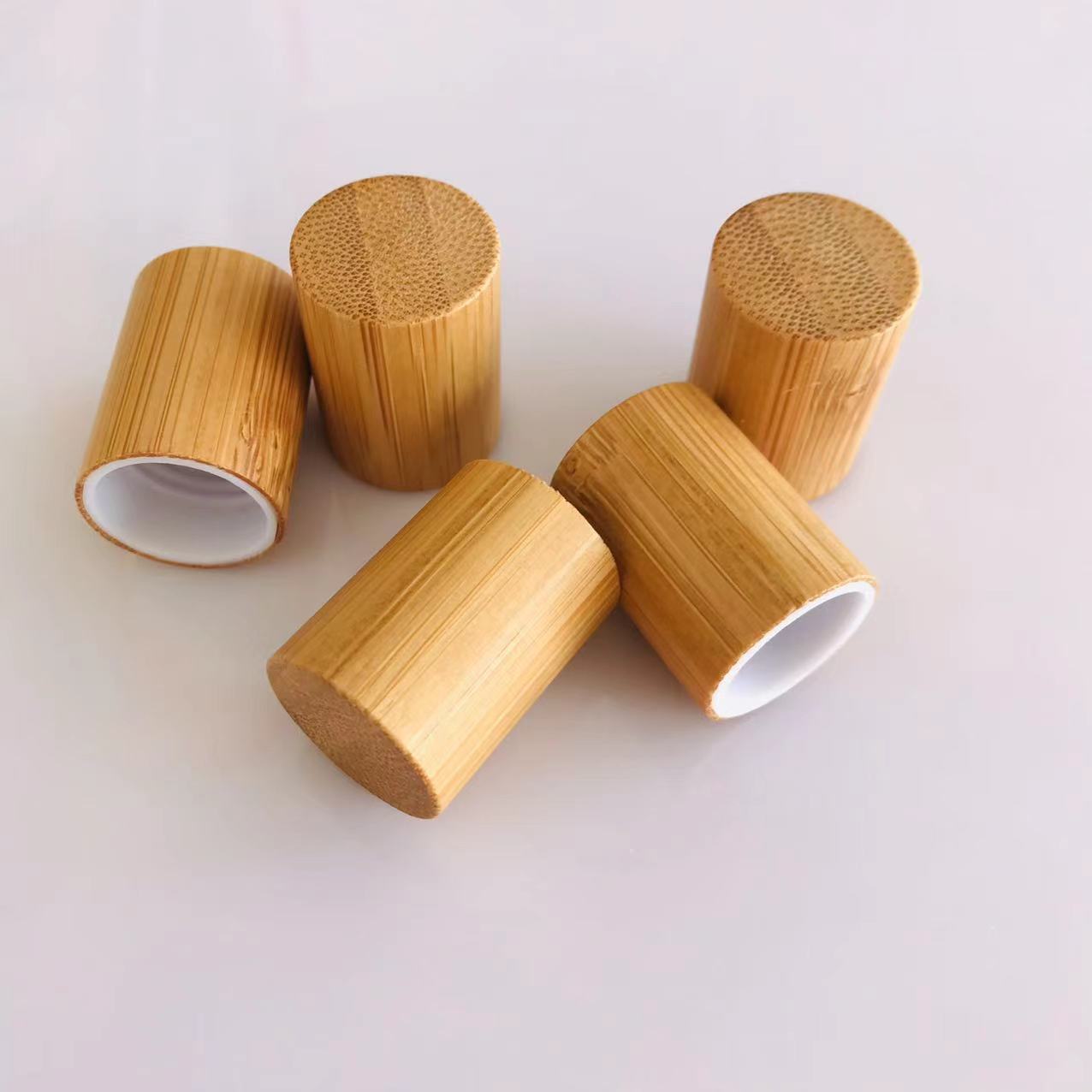 10X 100X Natural Bamboo Lid Ca - Attar Oil Roll On recension och pris