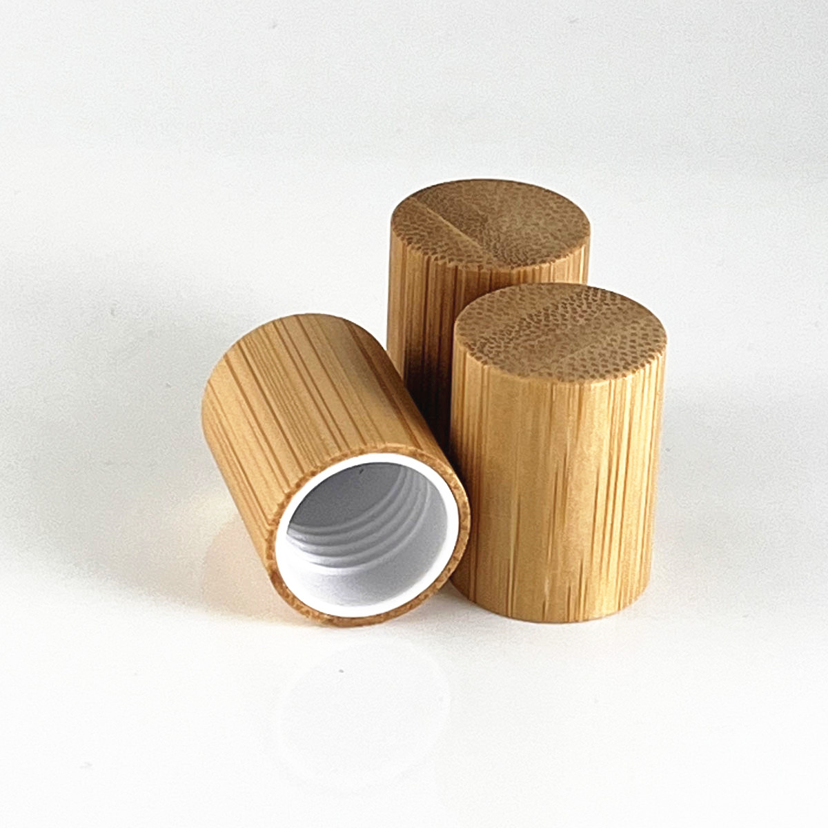 10X 100X Natural Bamboo Lid Ca - Attar Oil Roll On recension och pris