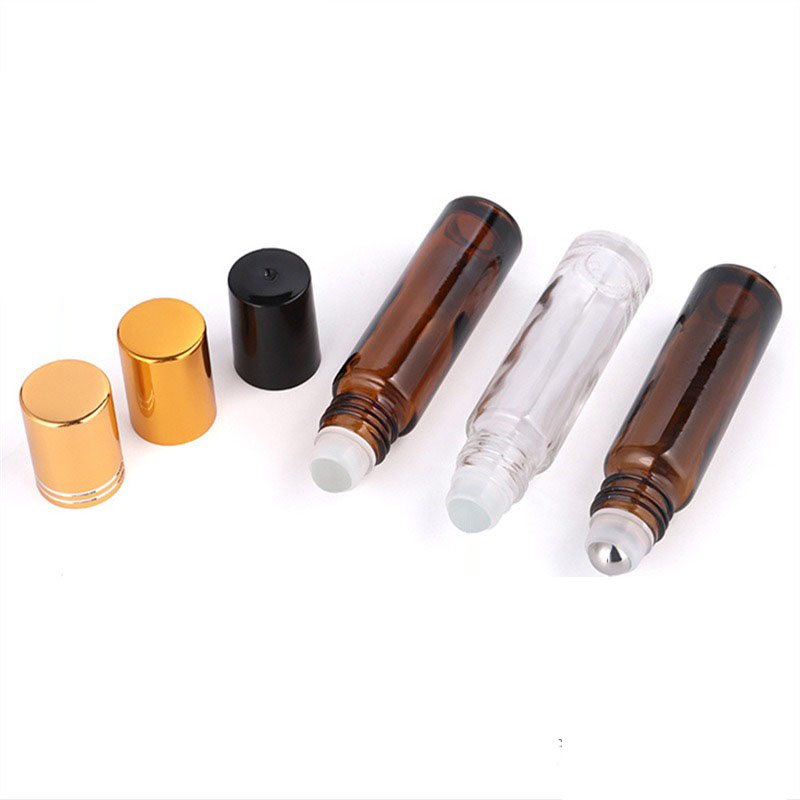 5PCS 10/15ml Amber Glass Empty - Attar Oil Roll On recension och pris